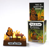 This is fine. Figurita de escritorio parlante con fuego luminoso