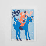 Postal Navidad Riso "Reno Merry Xmas" X YUK FUN