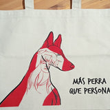 Tote bag "Más perra que persona" X BEWAREOFTHEOWNER