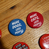 Chapa "More CATS, less people."