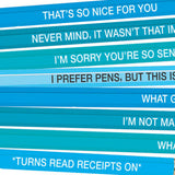 Kit 8 Lápices "Passive Agressive"