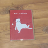 Postal Navidad Gato "Relax, it's Christmas"