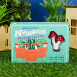 Set de 4 setas simpáticas para macetas