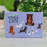Set de 4 "Yoga Cats" para maceta