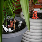Set de 4 "Yoga Cats" para maceta