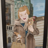 CLARA S. PROUS | Original "Señora con botella y perrito"