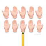 Mini-manos diminutas para los dedos de las manos diminutas