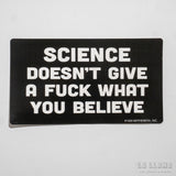 Pegatina vinilo "Science doesn't give a fuck" X EPHEMERA