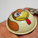 Juguete vintage "Gallo a cuerda"