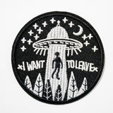 Parche "I want to leave"