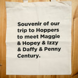 Tote bag "Souvenir of our trip to Hoppers", homenaje a Jaime Hernández