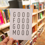 Postal "Good food good mood"