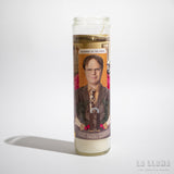 Cirio / vela de oración: Dwight Schrute (Salesman of the month)