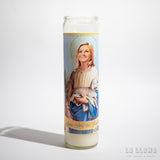 Cirio / vela de oración: Saint Amy de Poehler (con corderito)