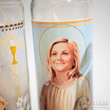 Cirio / vela de oración: Saint Amy de Poehler (con corderito)
