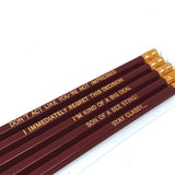 Kit 5 Lápices de "Anchorman: The Legend of Ron Burgundy"