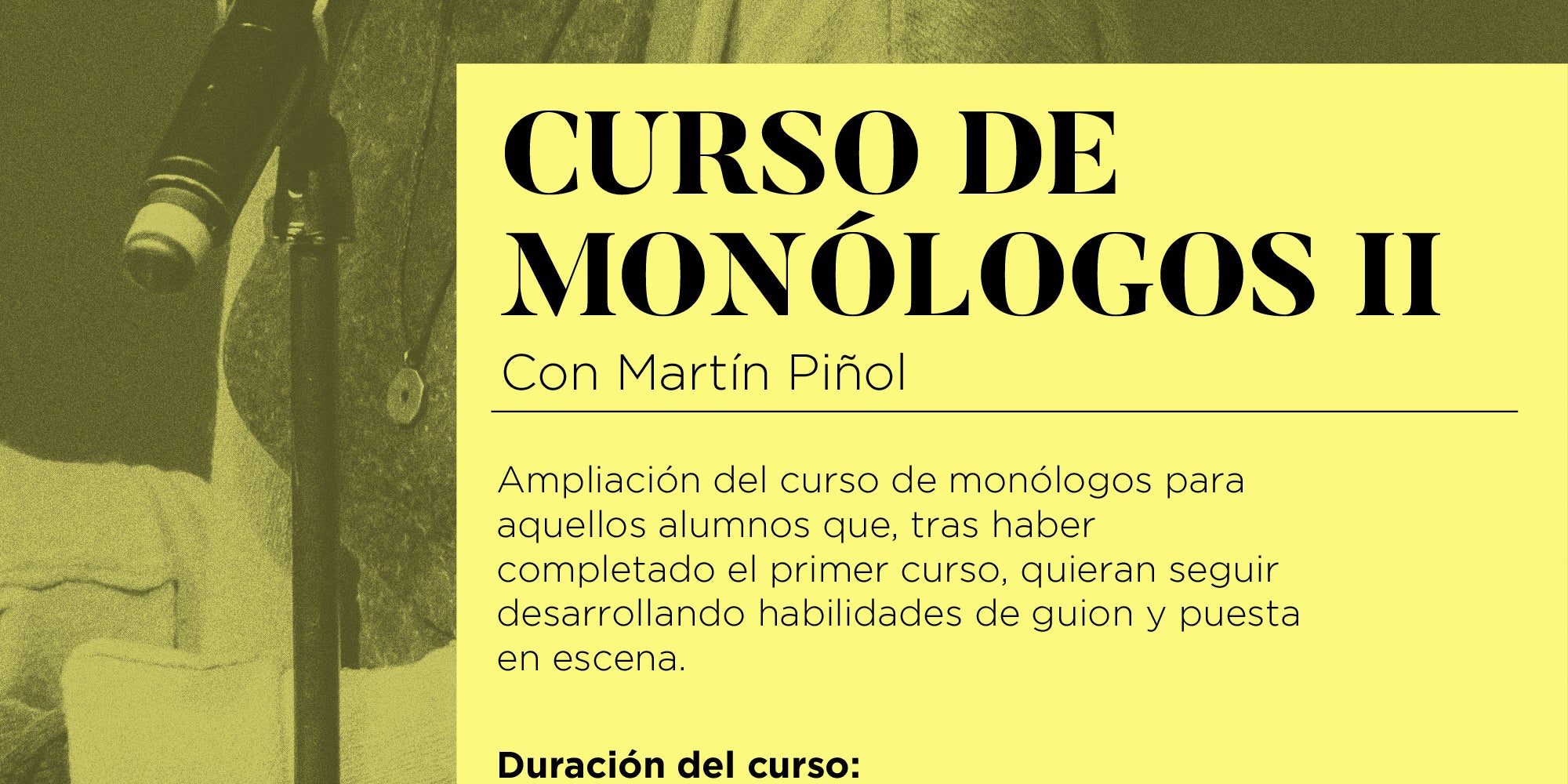 Curso de monólogos II