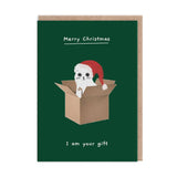 Postal Navidad Gato "I am your gift"