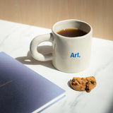 Taza Art, Books & Coffee: Cuadrado azul