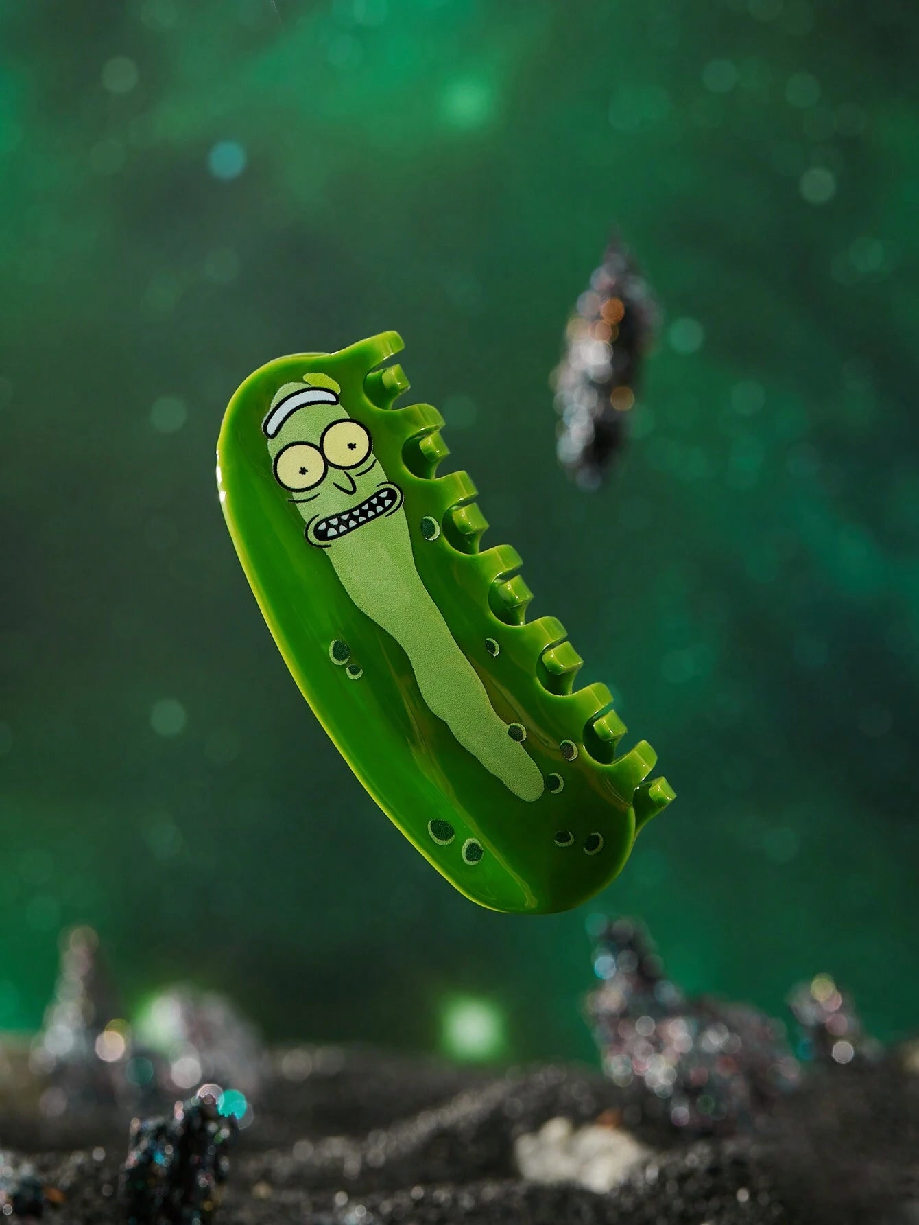 Pinza del pelo: Pepino Rick & Morty