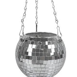 Macetero "bola de discoteca"