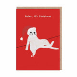 Postal Navidad Gato "Relax is Christmas"