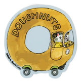 Pegatina vinilo "Coche doughnuts" X Richard Scarry
