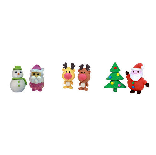 Pack de 2 gomas de borrar navideñas