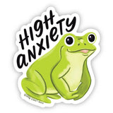 Pegatina vinilada "Rana High anxiety"