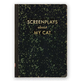 Libreta "Screenplays about my cat"