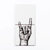 Kit 2 azulejos autoadhesivos: "Mano Rock"