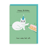 Postal "Happy Birthday: Your cake fell off " X OHH DEER