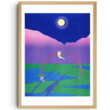 KIBLIND ATELIER | Print "Luna columpio" X MARÍA MEDEM