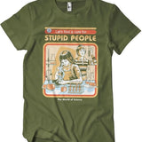 Camiseta "Cure for stupid people" (verde oliva)