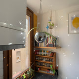 Macetero "bola de discoteca"