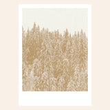 Postal "Árboles invernales" (risografía)