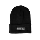Gorro "Fucking cold" negro