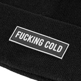 Gorro "Fucking cold" negro
