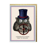 Postal "Congratulations you've passed" X OHH DEER