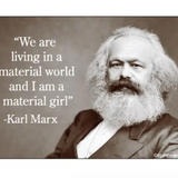 Imán Karl Marx material girl