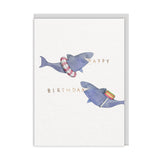 Postal tiburones "Happy Birthday" X OHH DEER