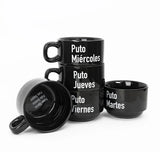 Set 5 Tazas "Puta semana"