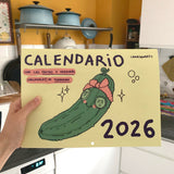 Calendario 2026 con las frutas y verduras de temporada X LAMASQWERTY