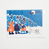 Postal Navidad Riso "Trineos" X YUK FUN