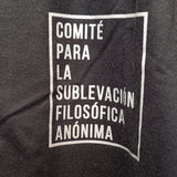 ALMACÉN DE ANÁLISIS | Camiseta "Comité para la sublevación filosófica"