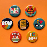 Chapa "I love books" (varios)