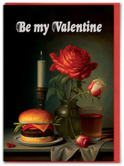 MODERN TOSS | Postal "Be My Valentine" (Hamburguesa)