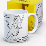 Taza 'I am not cute" X DAVID SHRIGLEY