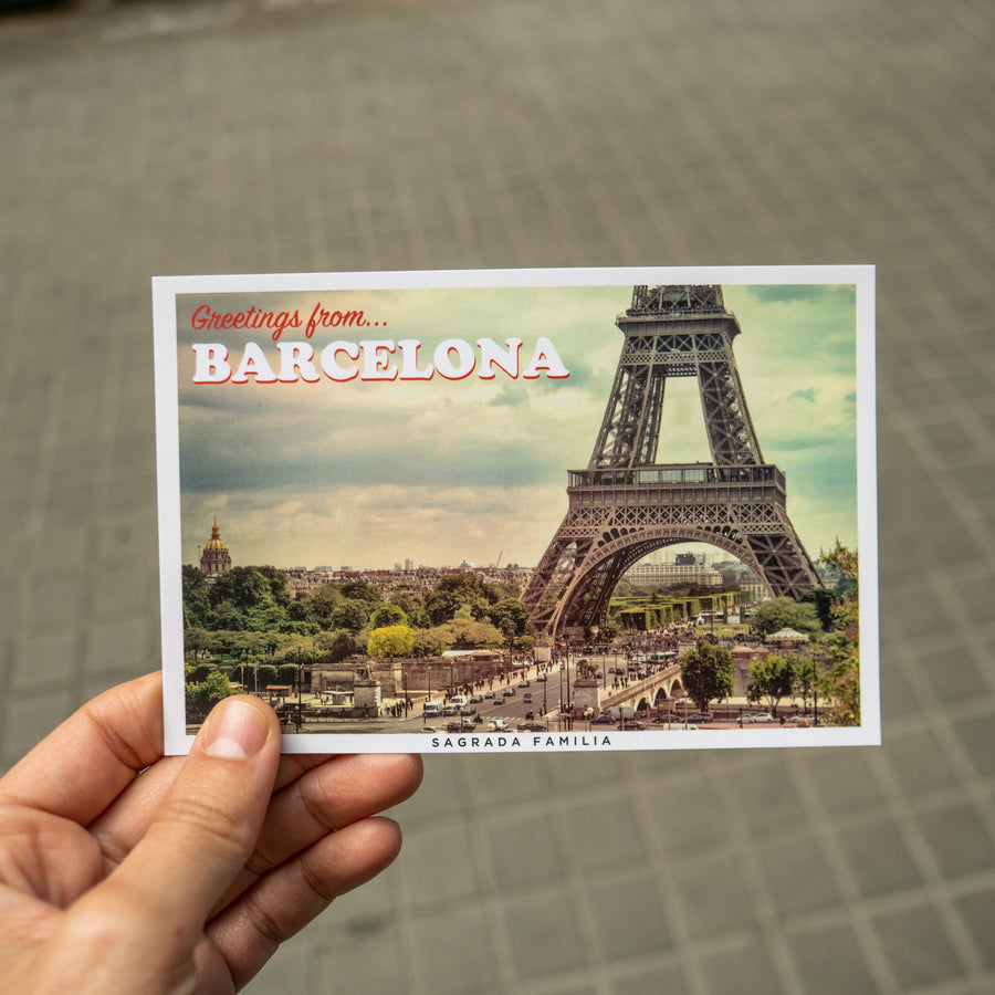 LA LLAMA | Postal de Barcelona (Sagrada Familia)