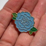 Pin hortensia azul